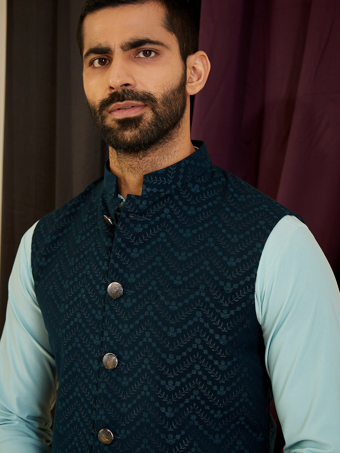 Deeper Green Nehru Jacket