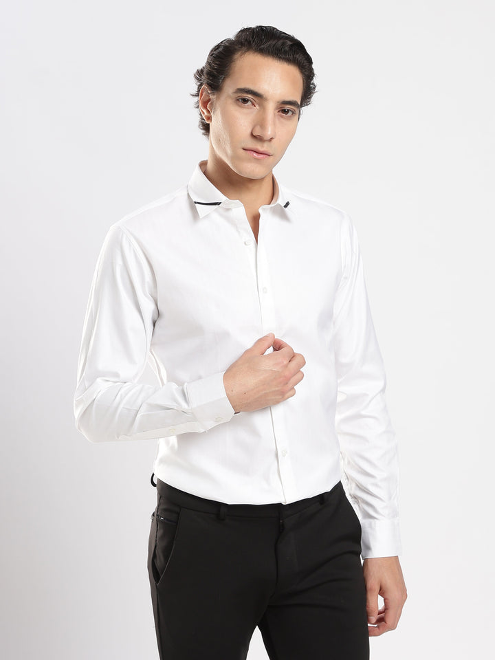 White Houdstooth Shirt