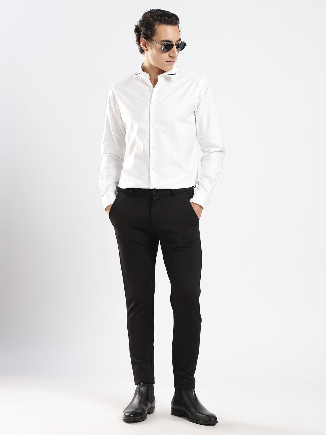 White Houdstooth Shirt