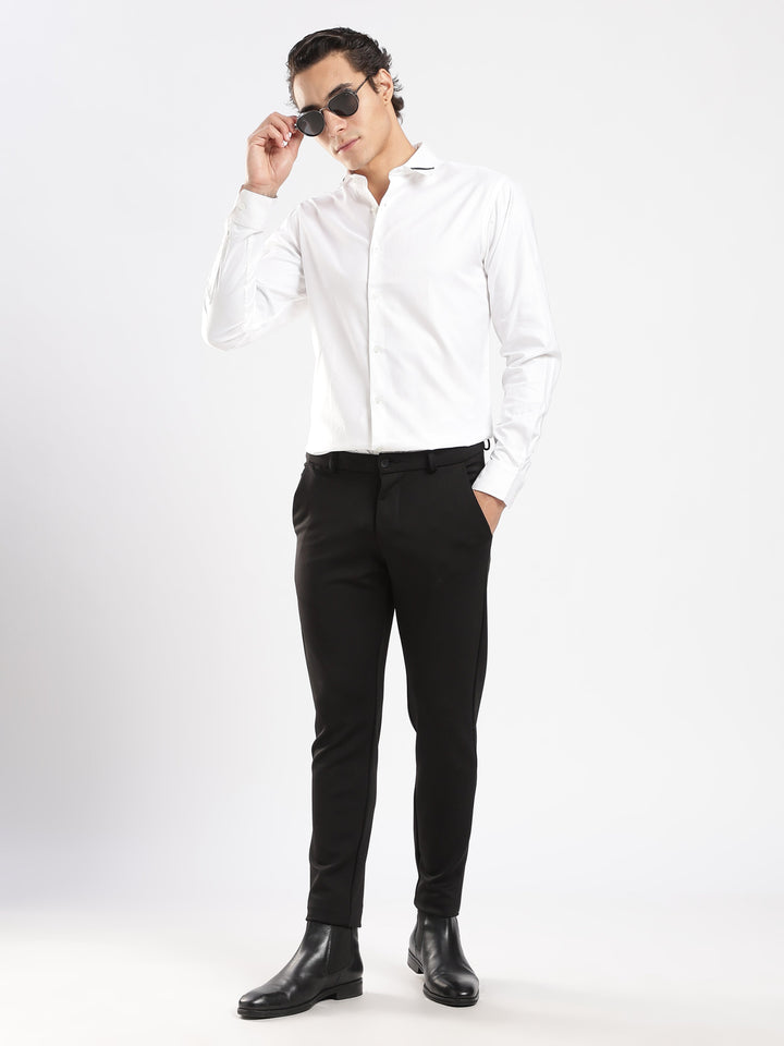 White Houdstooth Shirt