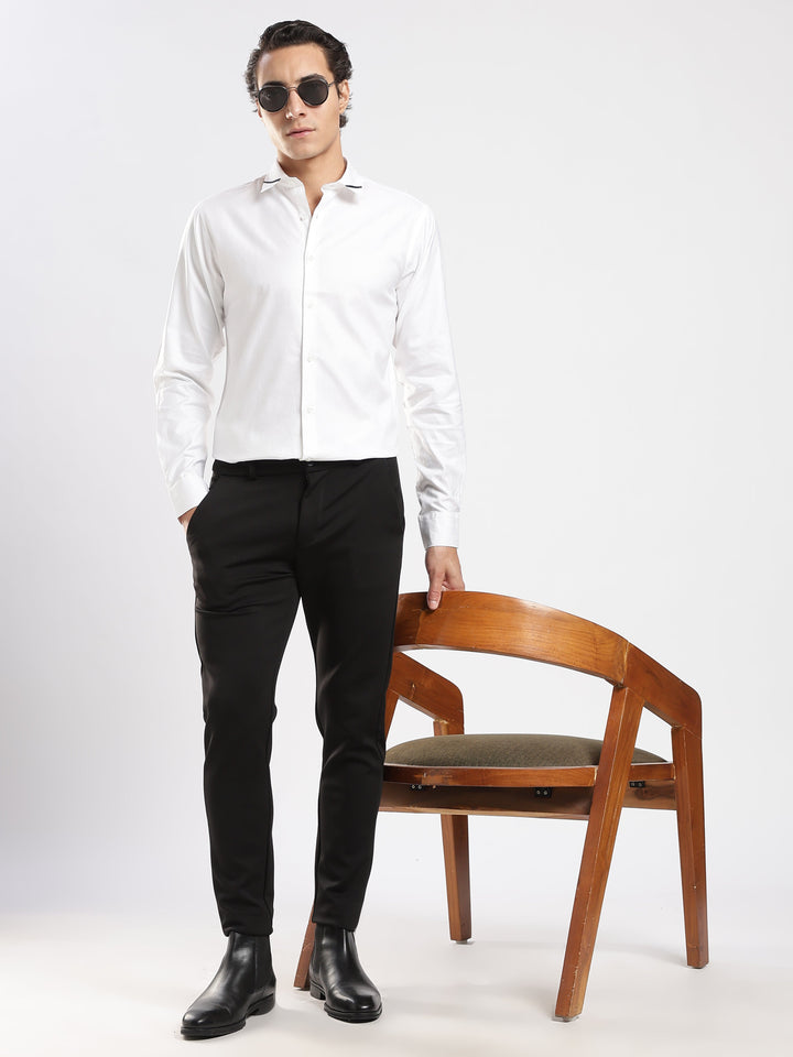 White Houdstooth Shirt