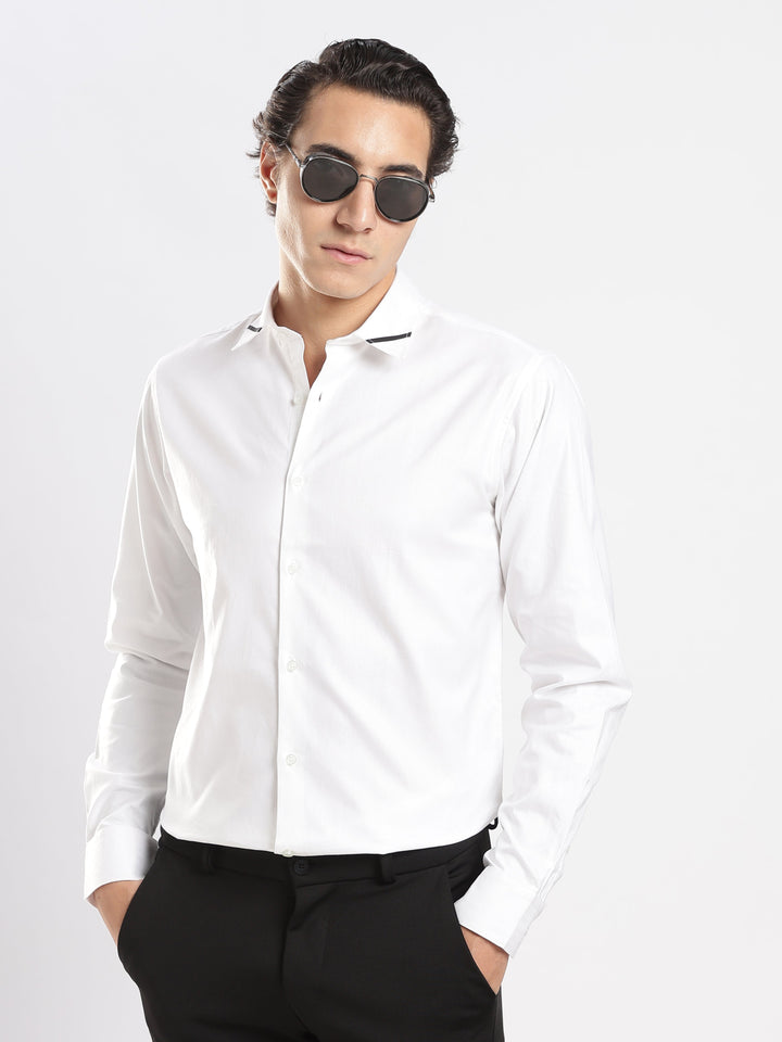 White Houdstooth Shirt