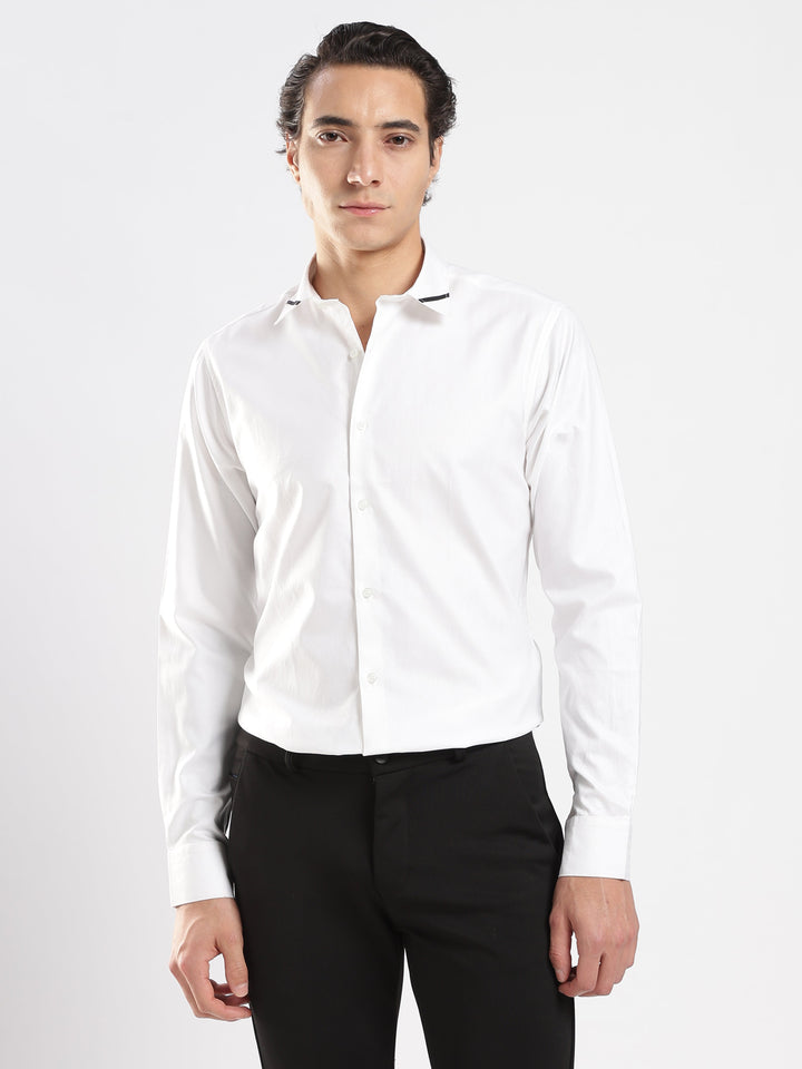 White Houdstooth Shirt