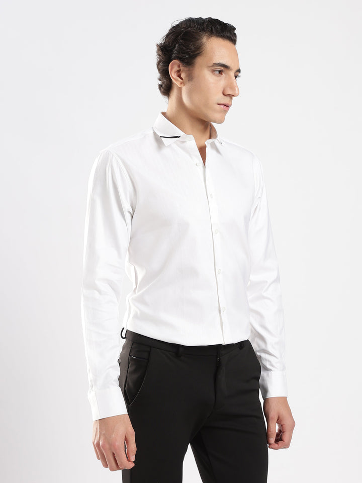 White Houdstooth Shirt