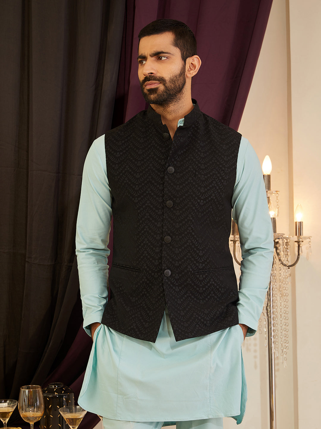 Electric Feel Nehru Jacket