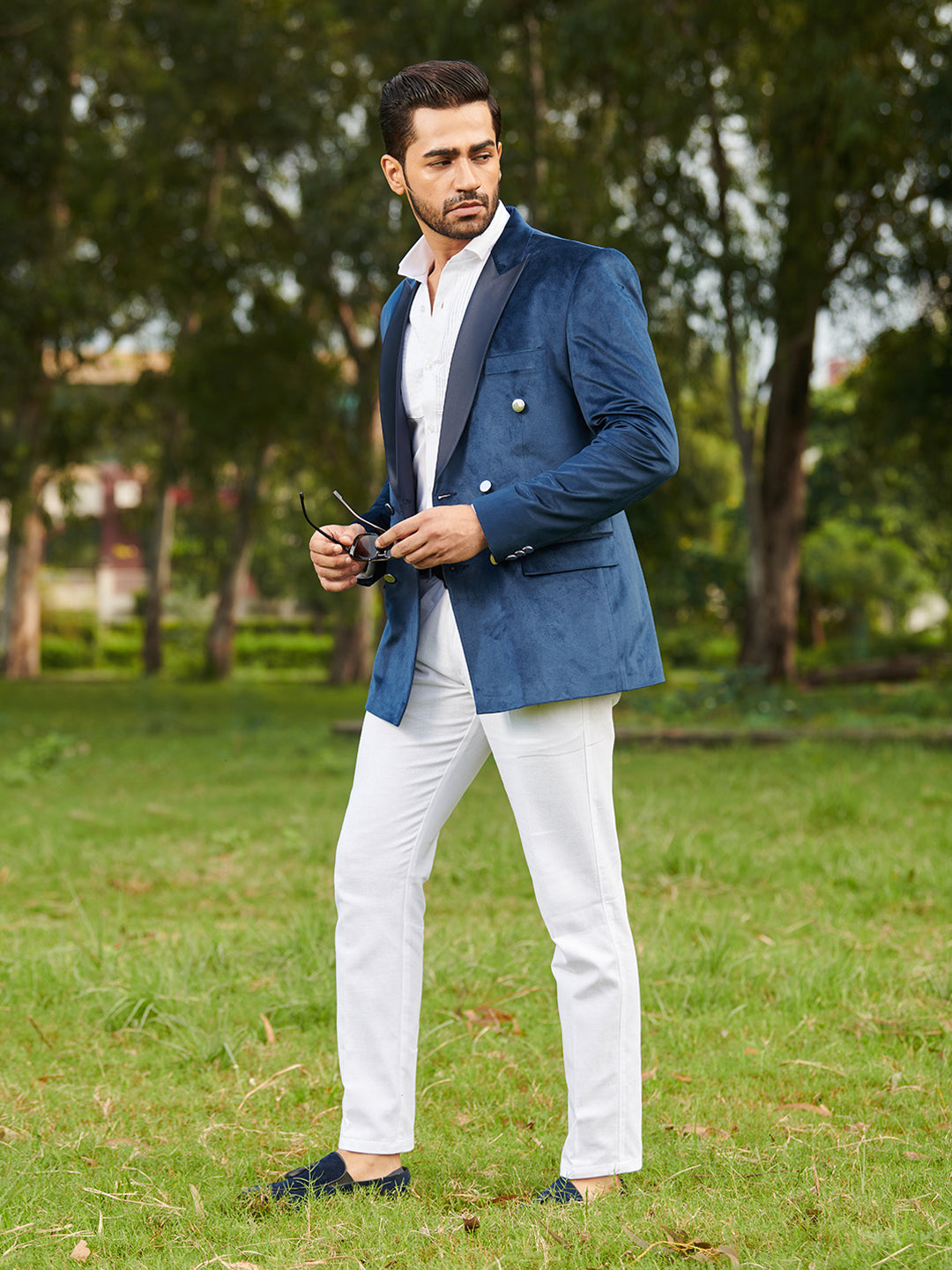 Smart Casual Green Trousers Blue Blazer Olive Pants Business