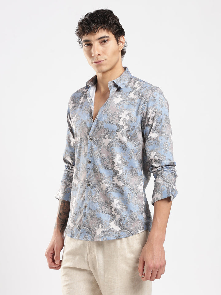 Paisley Blue Shirt