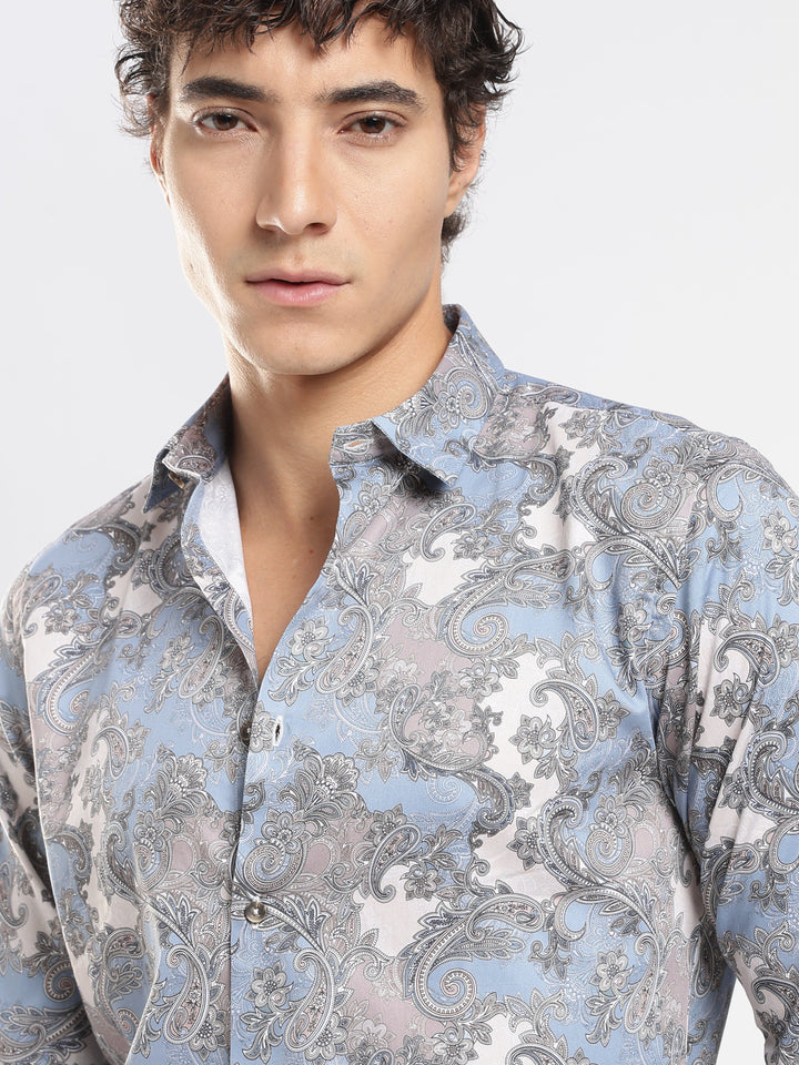 Paisley Blue Shirt
