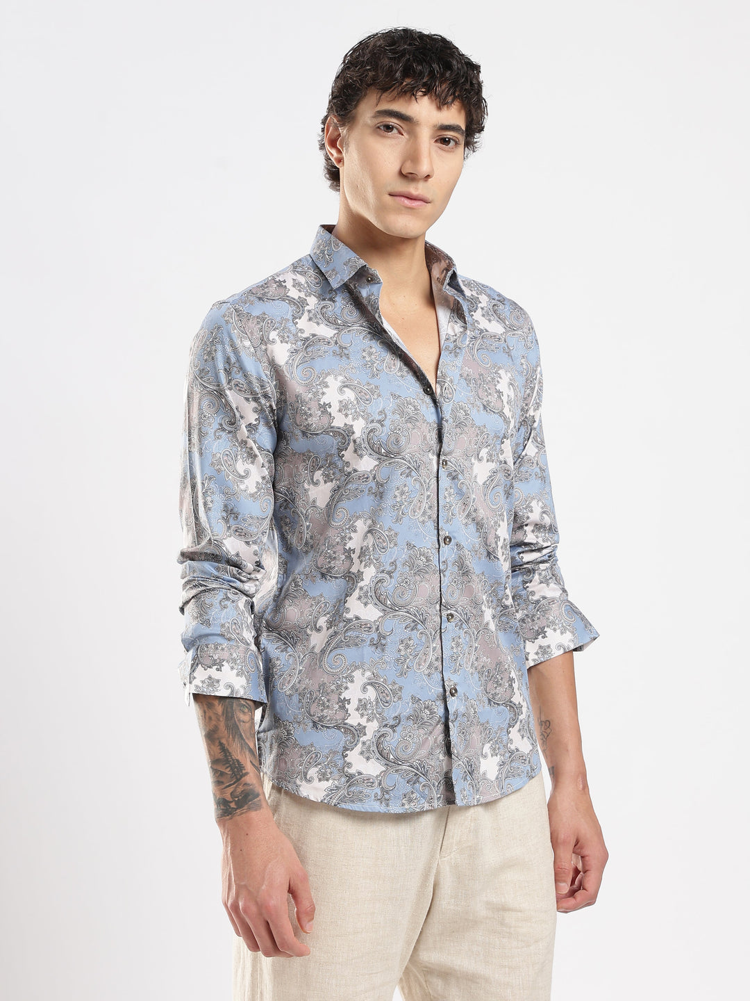 Paisley Blue Shirt