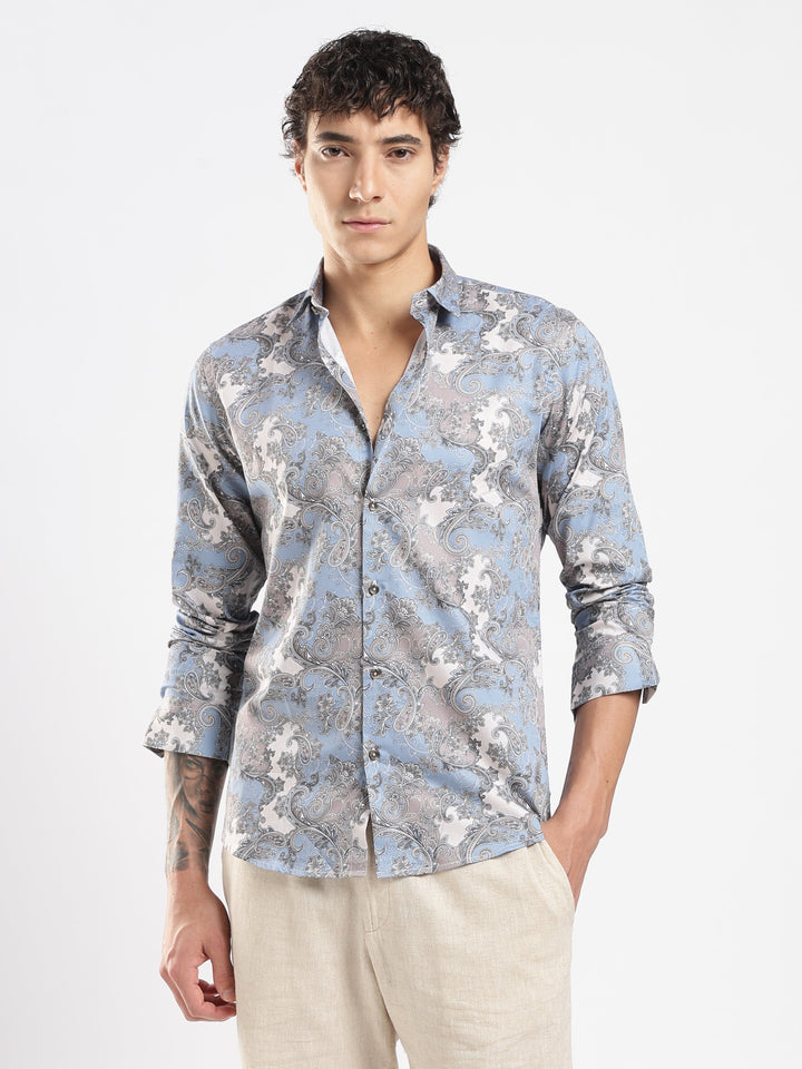 Paisley Blue Shirt