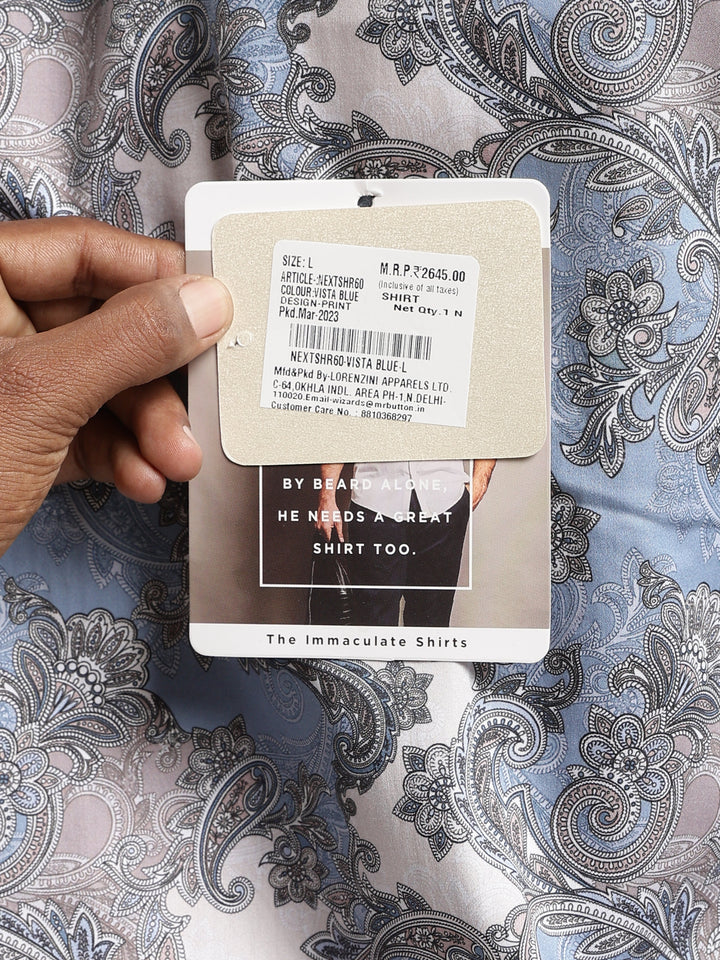 Paisley Blue Shirt