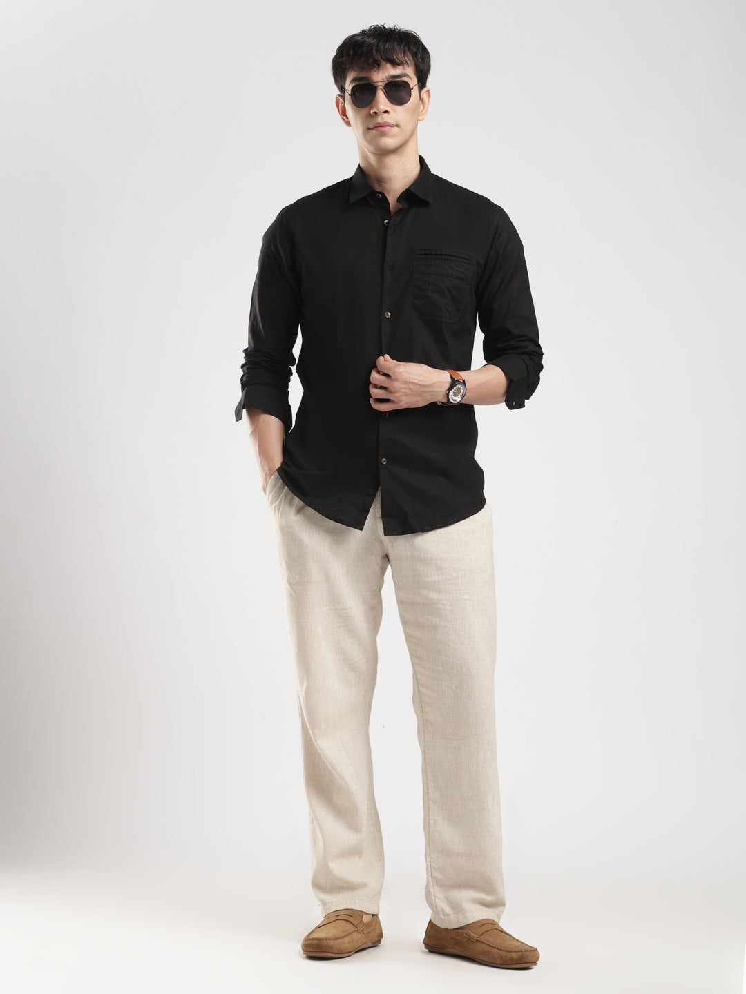 BLACK BLUFF CASUAL LINEN SHIRT