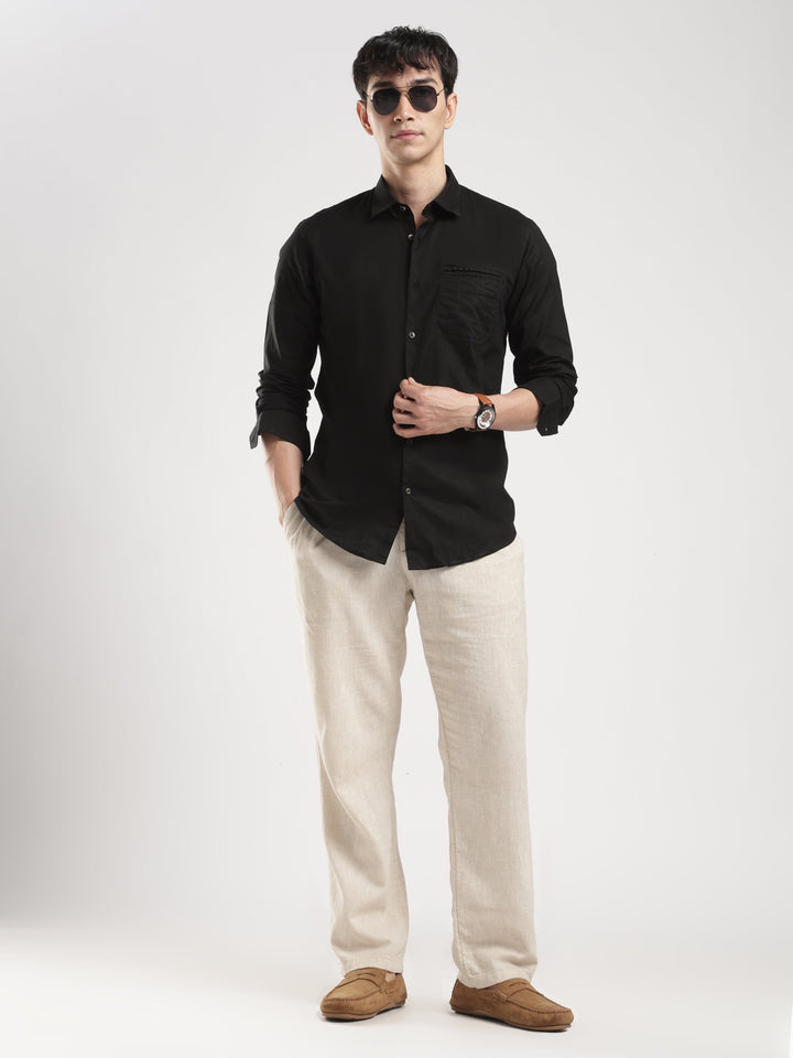BLACK BLUFF CASUAL LINEN SHIRT