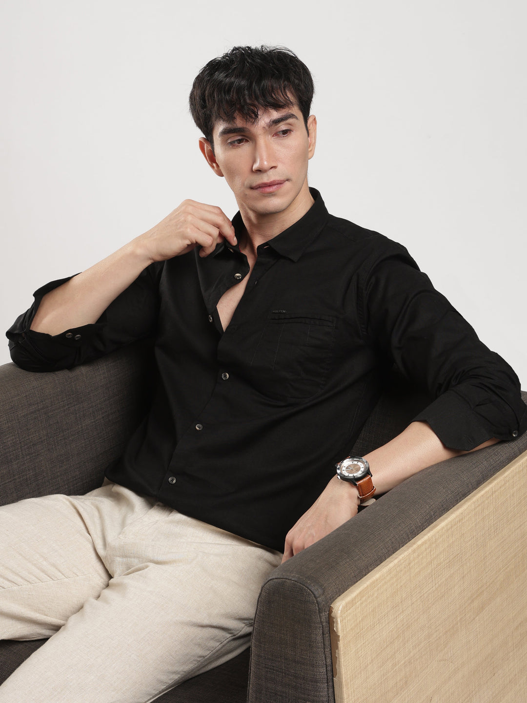 BLACK BLUFF CASUAL LINEN SHIRT