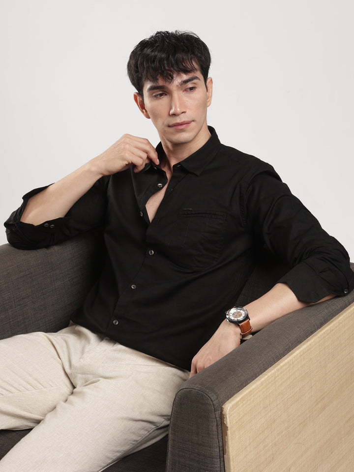 BLACK BLUFF CASUAL LINEN SHIRT