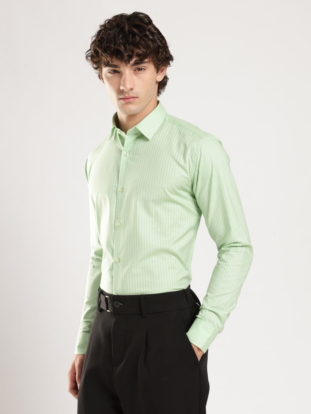 Pista Striped Slim Fit Casual Shirt