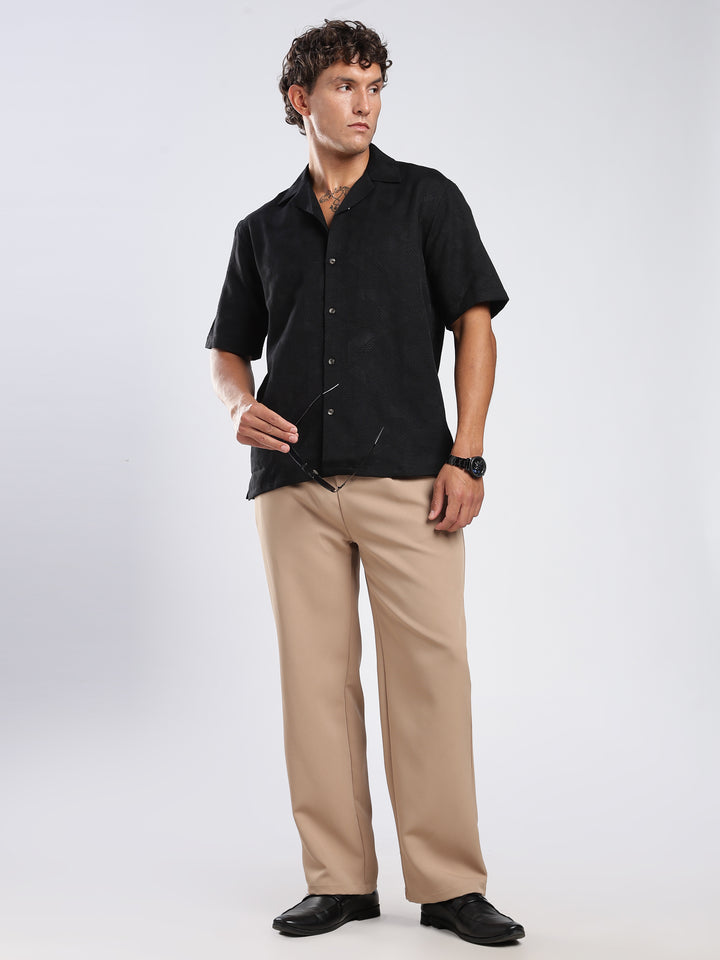 Black Jacquard  Shirt