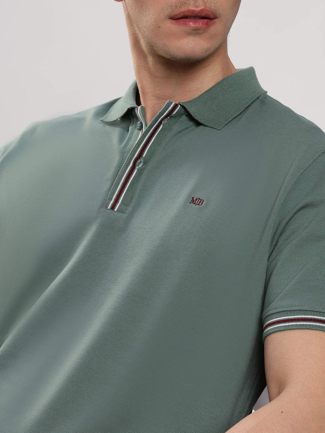 Green Solid Half Sleeve Polo T-Shirt