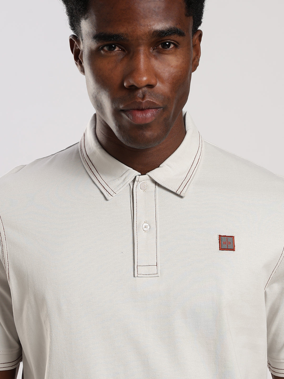 White  Solid Half Sleeve Polo T-Shirt