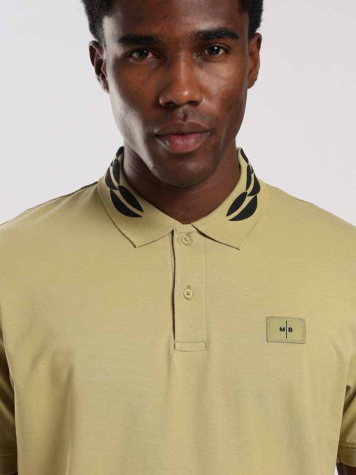 MINT  Solid  Regular Fit Polo T-Shirt