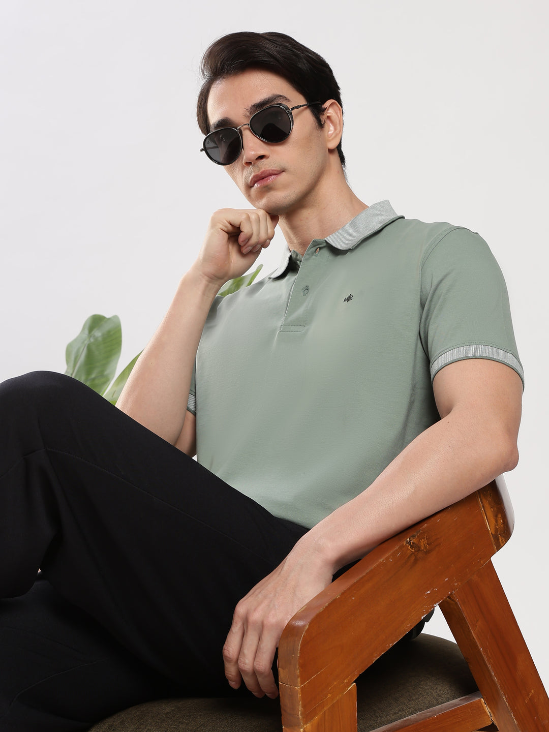 Green Half Sleeve Polo T-Shirt