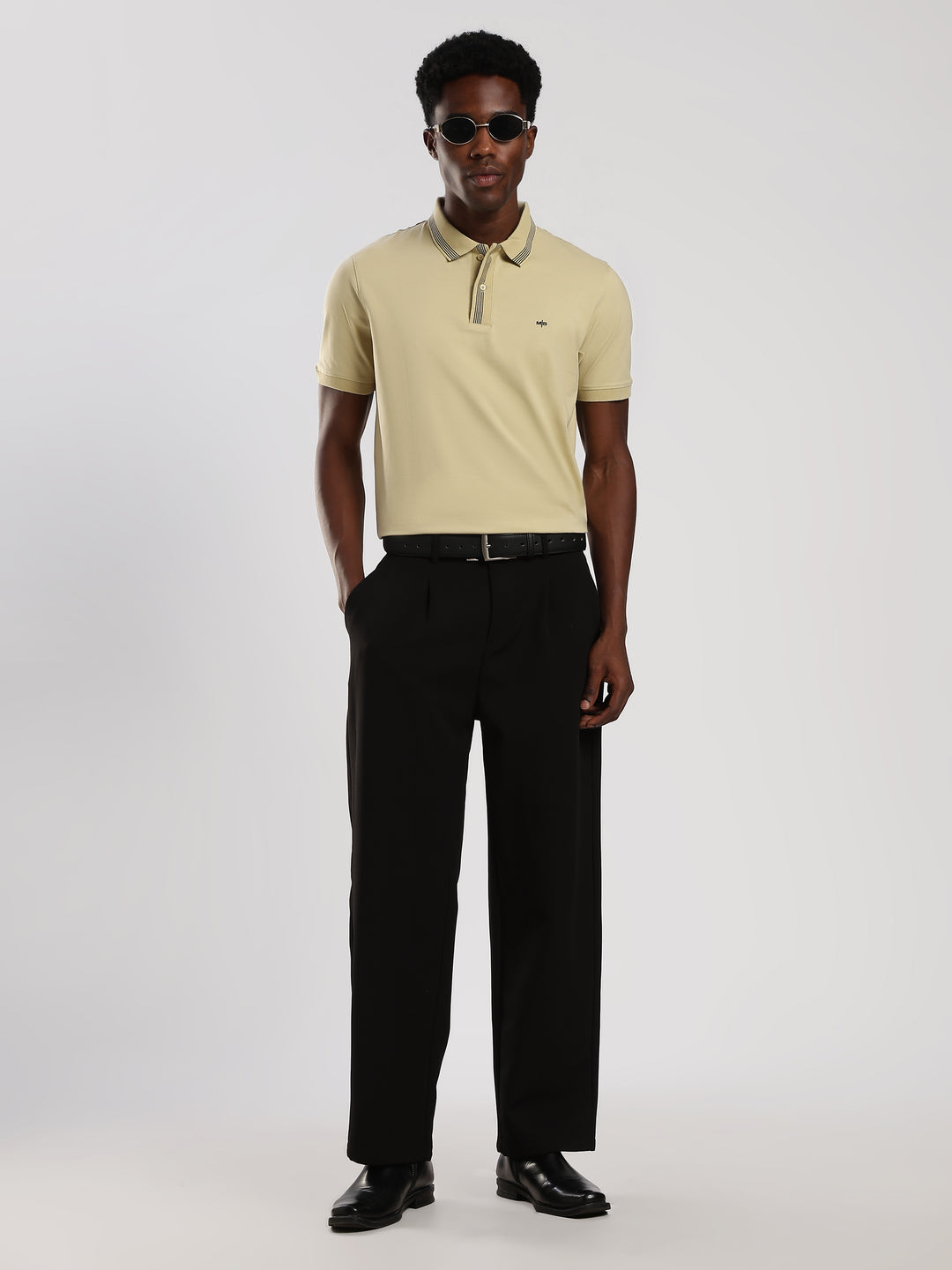 Pastel Green Solid  Half Sleeve Polo  T-Shirt
