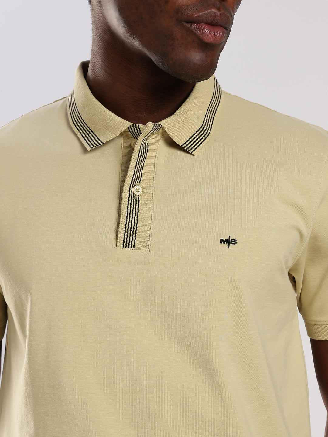 Pastel Green Solid  Half Sleeve Polo  T-Shirt