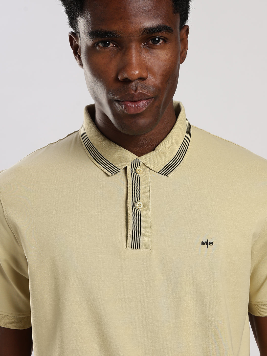 Pastel Green Solid  Half Sleeve Polo  T-Shirt