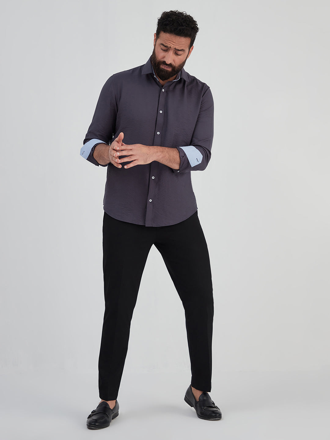 Graphite Button Components Graphite Shirt – MR BUTTON