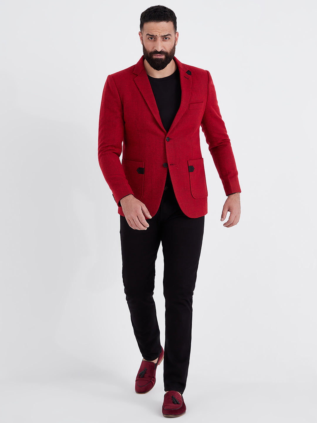Flame Scarlet Blazer – MR BUTTON
